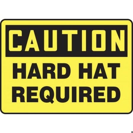 Accuform OSHA CAUTION SAFETY SIGN HARD HAT MPPE428VA MPPE428VA